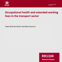Cover of Occupational health and extended working lives in the transport sector